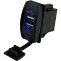 Sea-Dog Dual USB Rocker Switch Style Power Socket 426520-1
